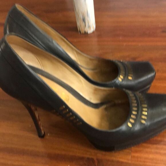 L.a.m.b. Gwen Stefani navy platform high heels 8.5 - Picture 9 of 9